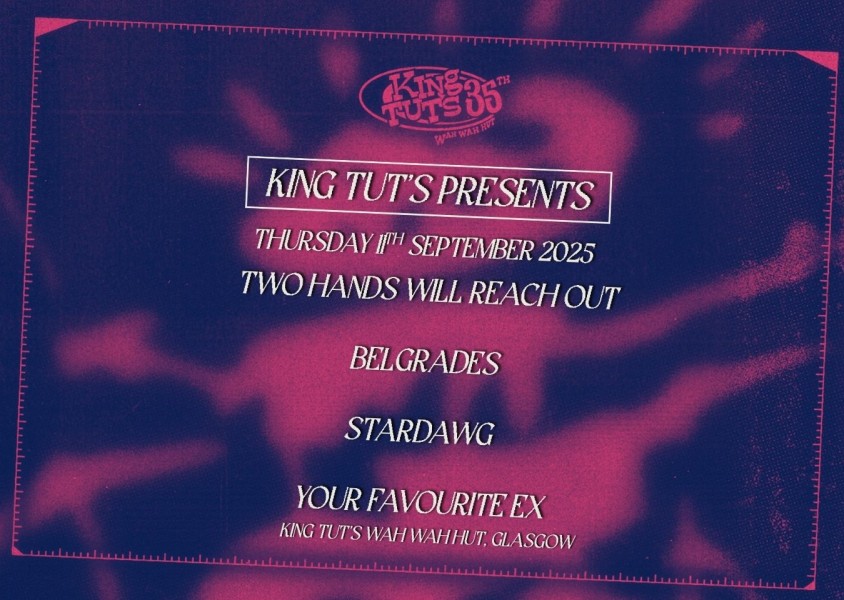 Lineup poster for King Tut's Presentsx